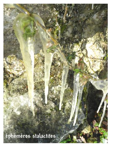 éphèmères stalactites